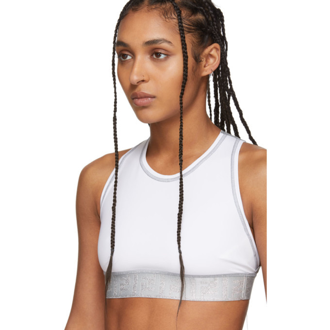 fendi white sports bra