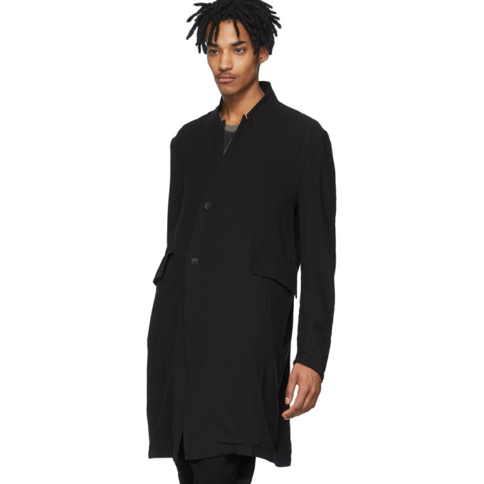 black crepe coat