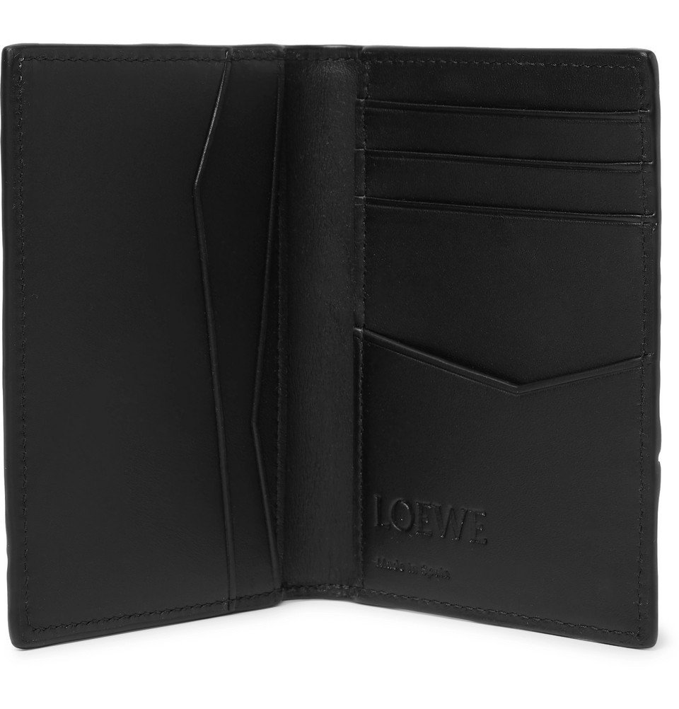 Loewe - Puzzle Logo-Embossed Leather Bifold Cardholder - Black Loewe
