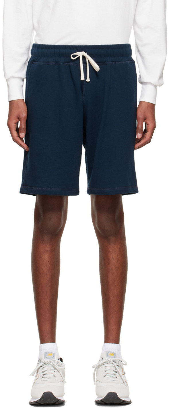 Bather Navy Organic Cotton Shorts Bather