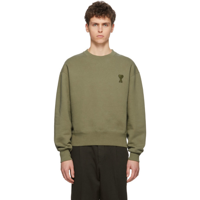 ami green sweatshirt