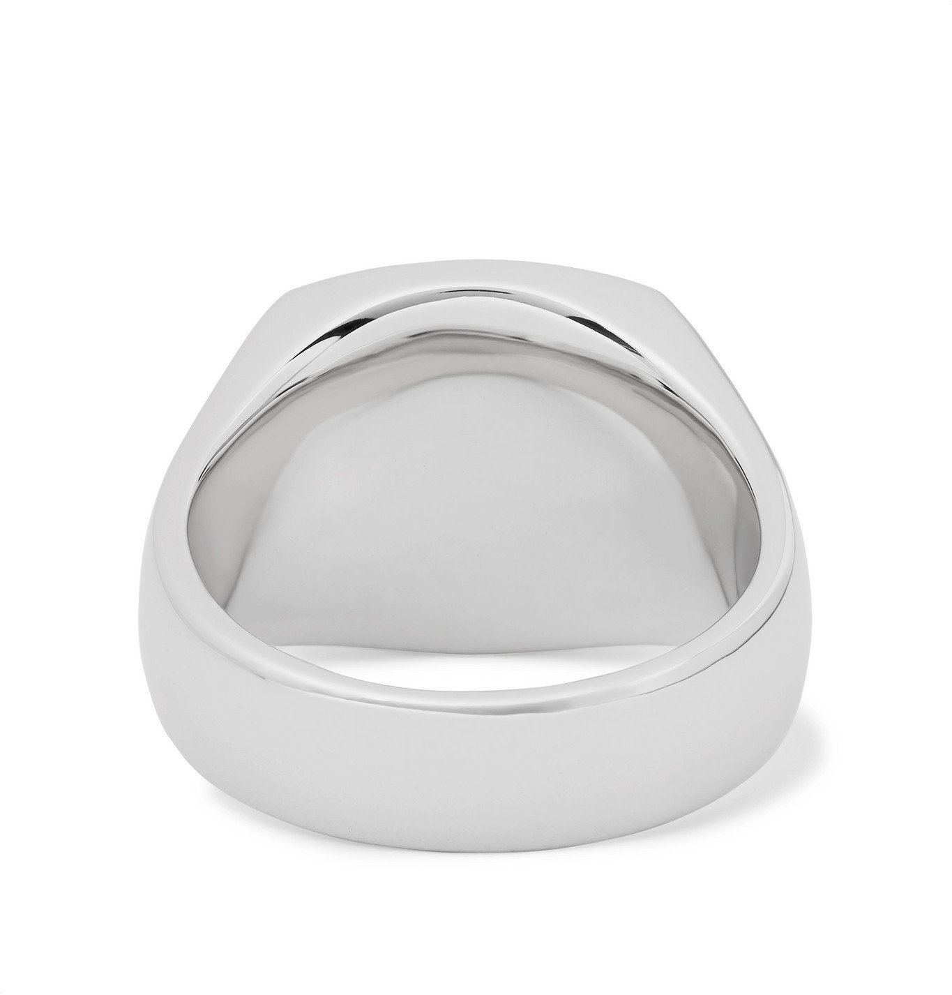 Tom Wood - Sterling Silver Mother-of-Pearl Signet Ring - Silver