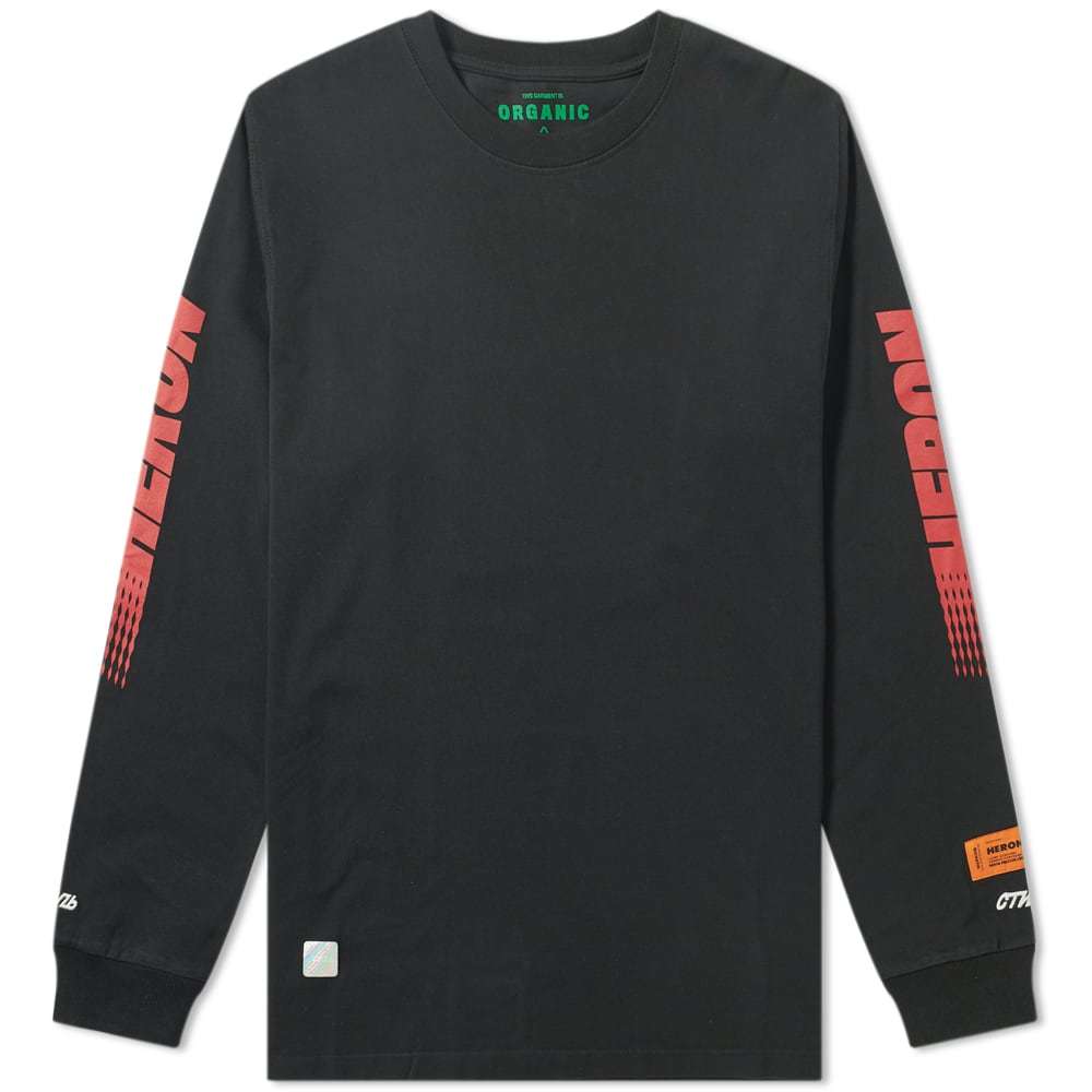 Heron Preston Long Sleeve Racing Tee Black Heron Preston