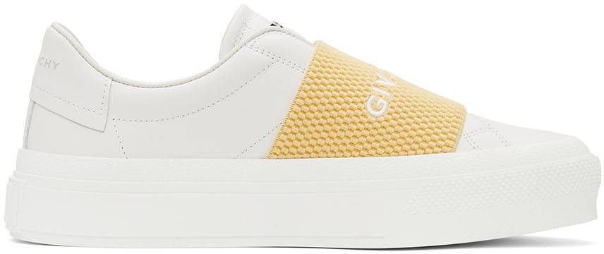 Photo: Givenchy White & Yellow City Sport Sneakers