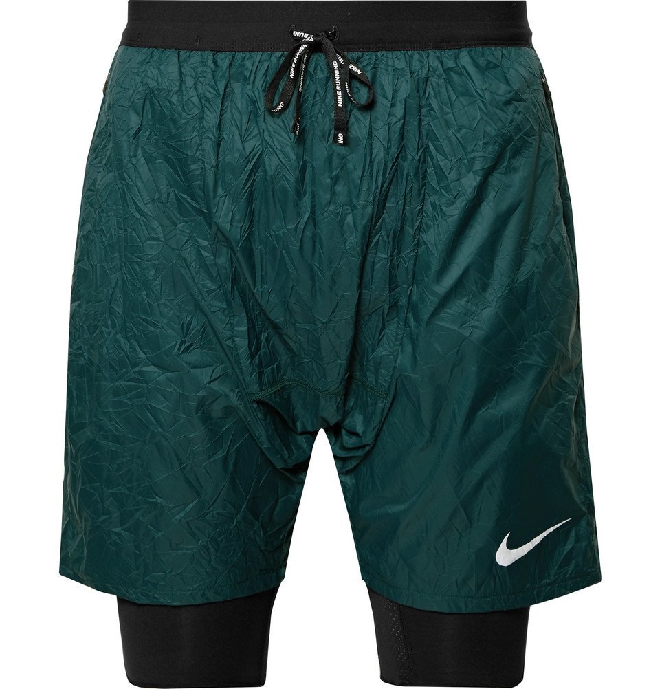 green nike dri fit shorts