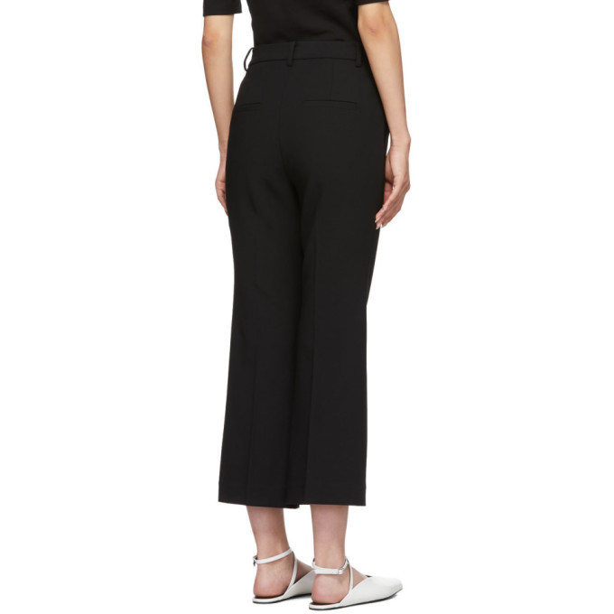 Tibi Black Anson Cropped Bootcut 
