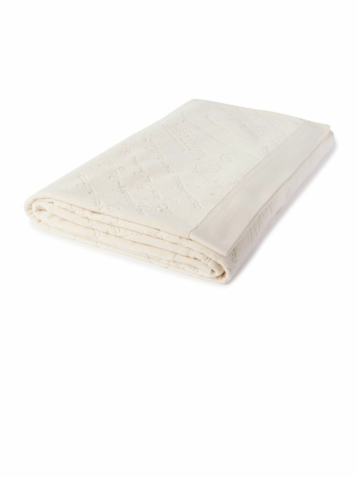 Berluti - Scritto Cotton-Terry Jacquard Towel Berluti