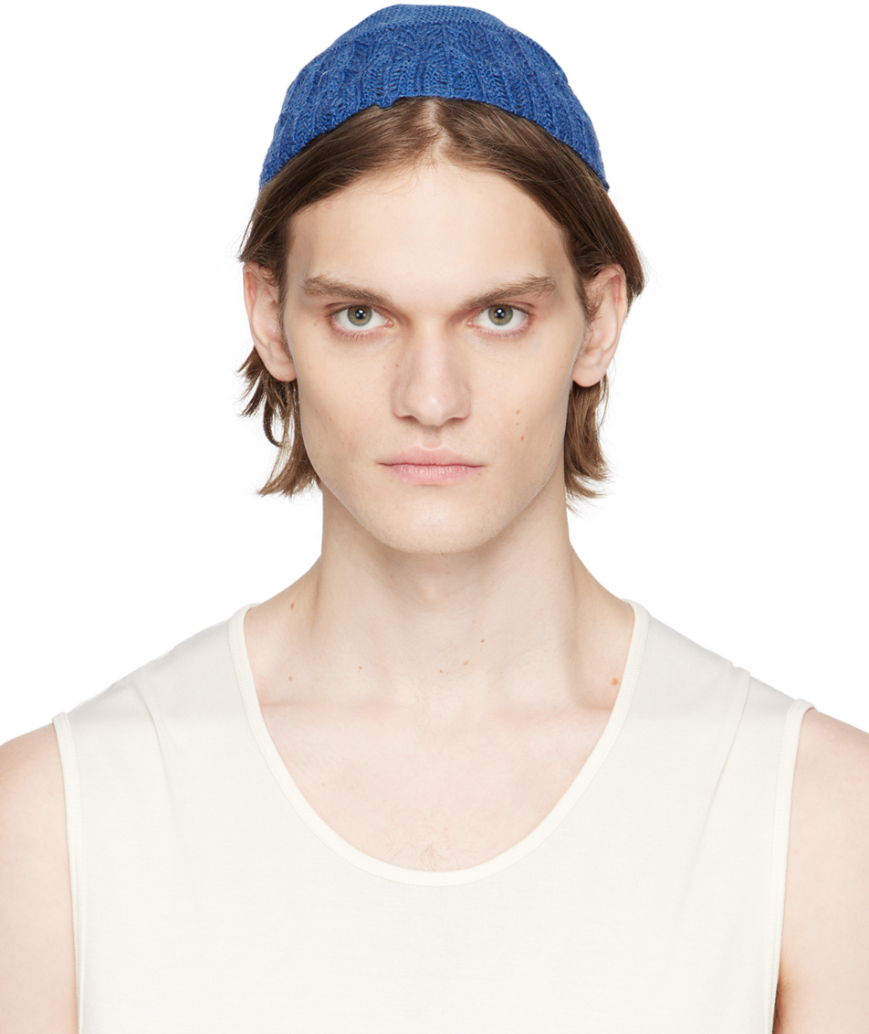 Magliano Navy Lace Beanie Magliano