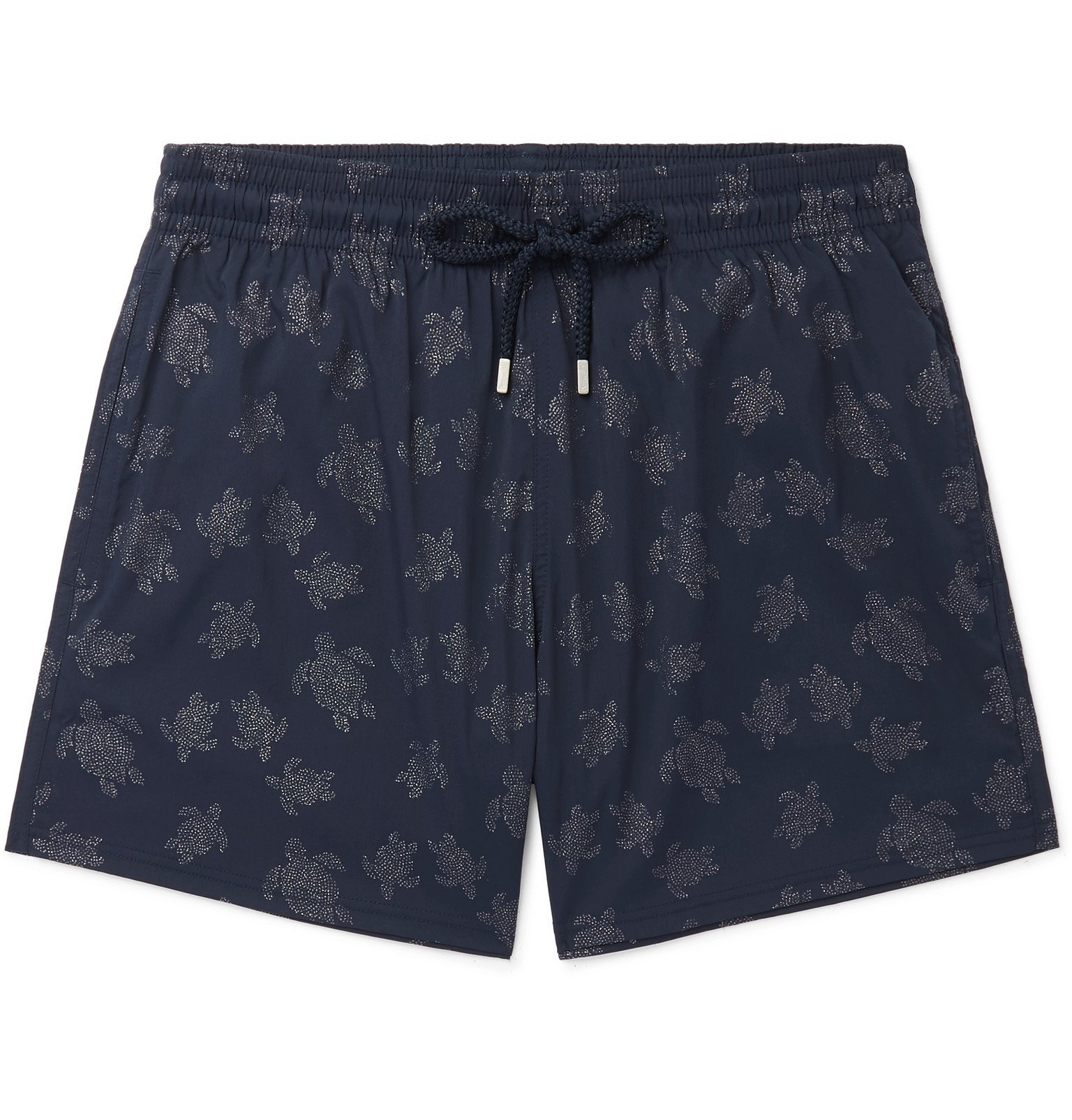 Vilebrequin Moorea MidLength Printed Swim Shorts Blue Vilebrequin