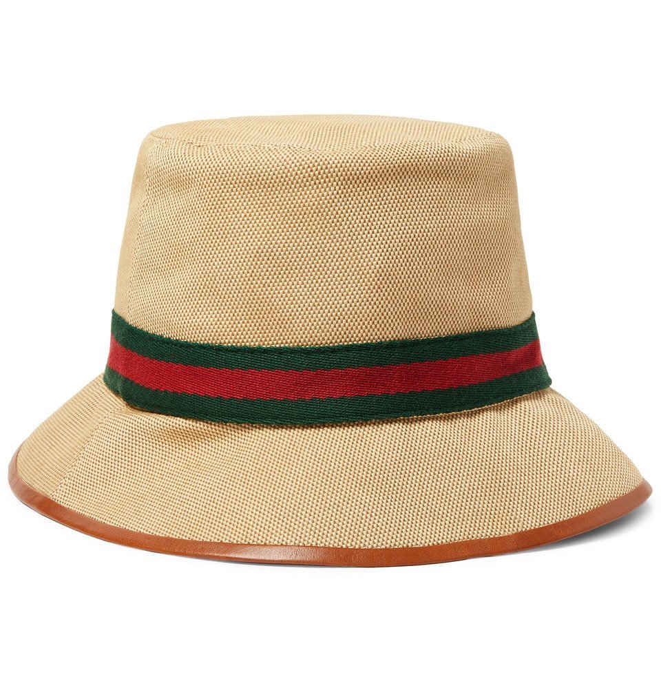 gucci canvas bucket hat