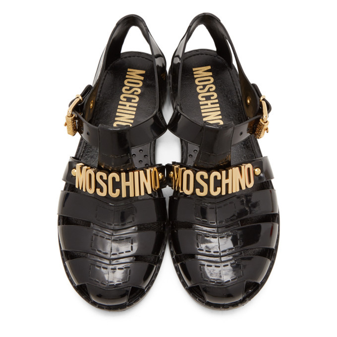 moschino jelly sandals