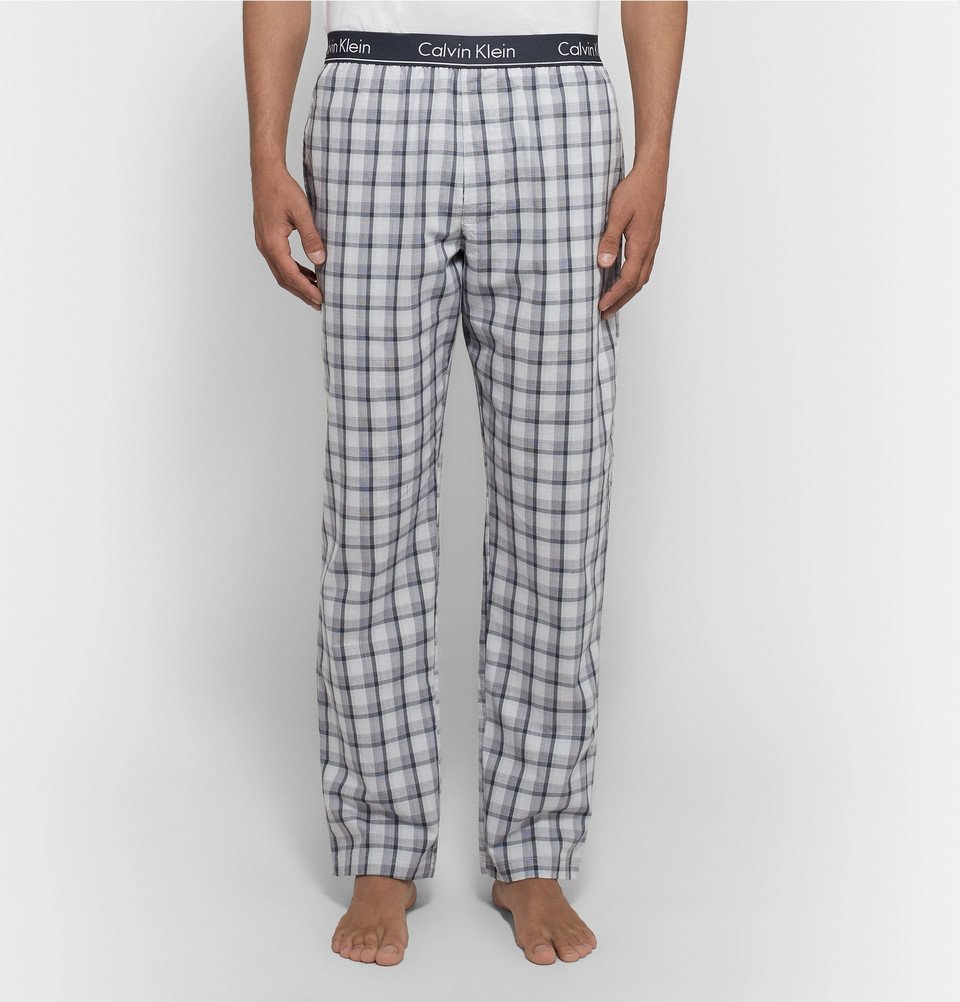 Calvin Klein Underwear - Checked Woven Pyjama Trousers - Men - Blue Calvin  Klein Underwear