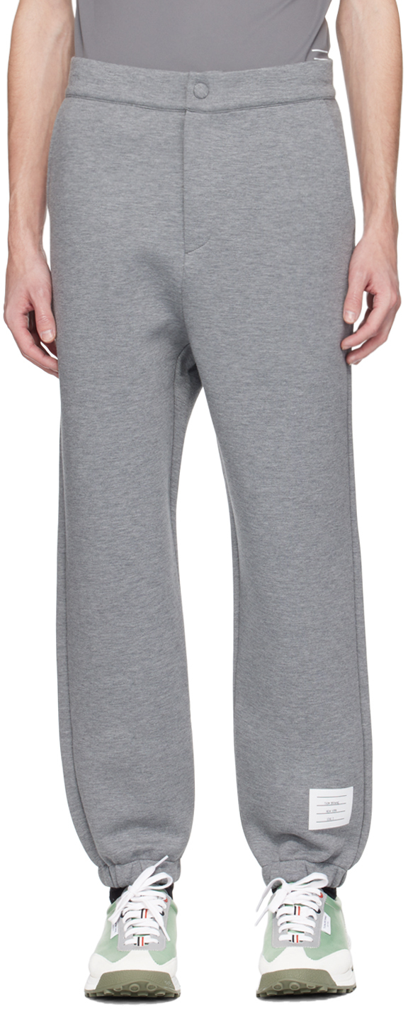 Thom Browne Gray Tech Lounge Pants Thom Browne