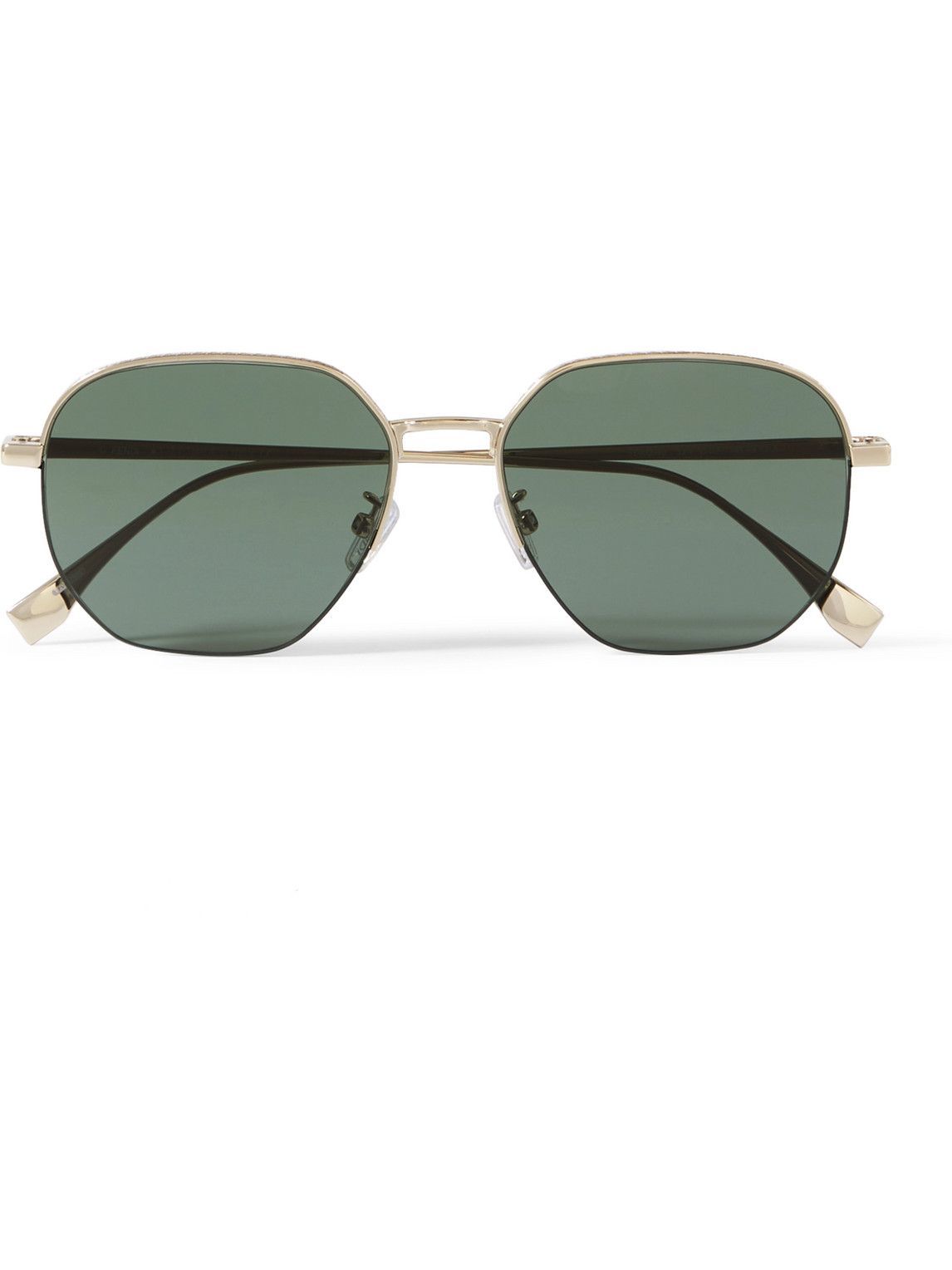 fendi gold frame sunglasses