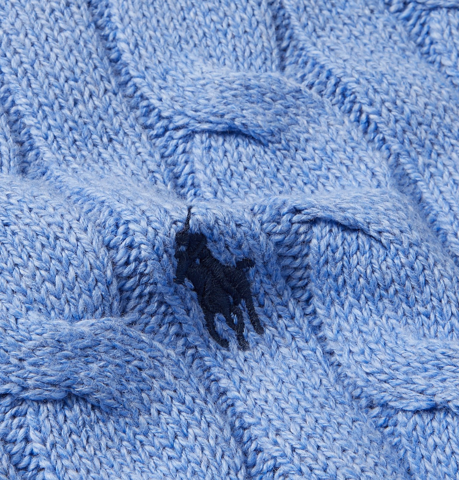 Polo Ralph Lauren - Cable-Knit Cotton Sweater - Blue Polo Ralph Lauren