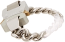 1017 ALYX 9SM Transparent & Silver Chain Bracelet