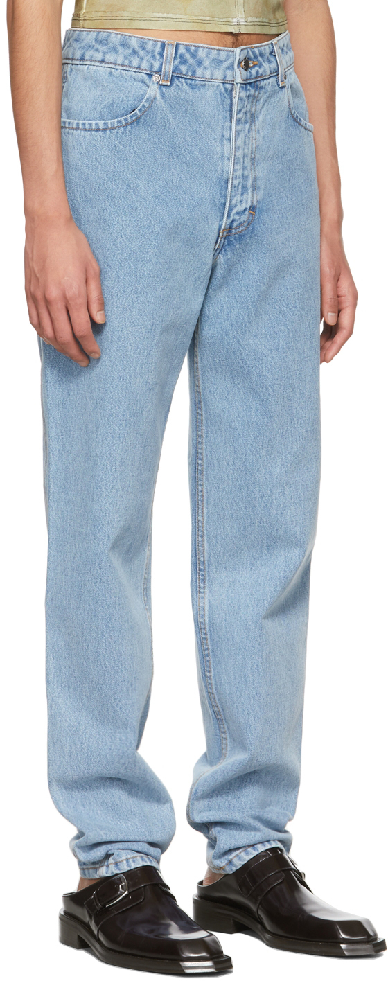 Eckhaus Latta Blue Straight-Leg Jeans Eckhaus Latta