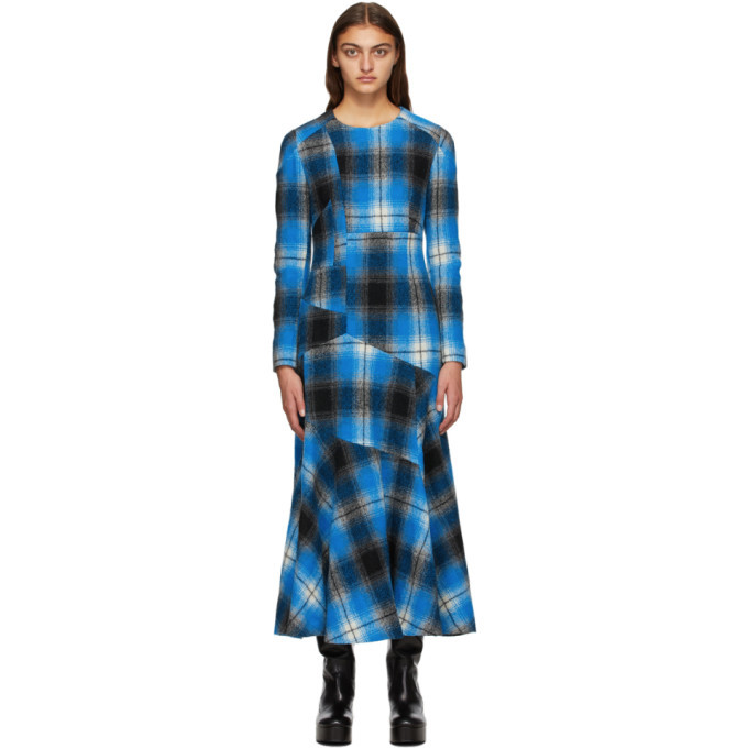 dries van noten plaid dress