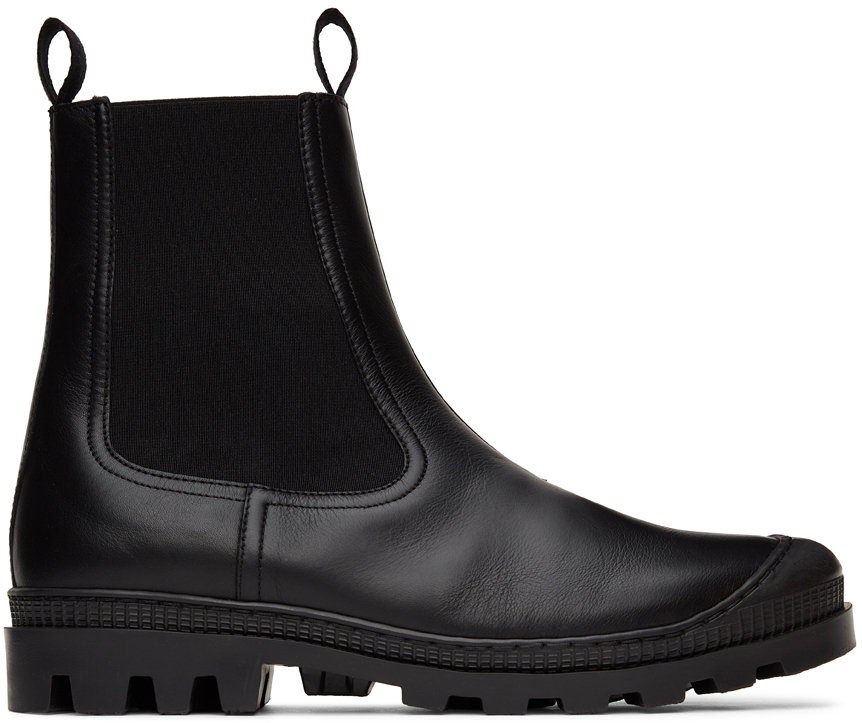 Loewe Black Leather Chelsea Boots Loewe