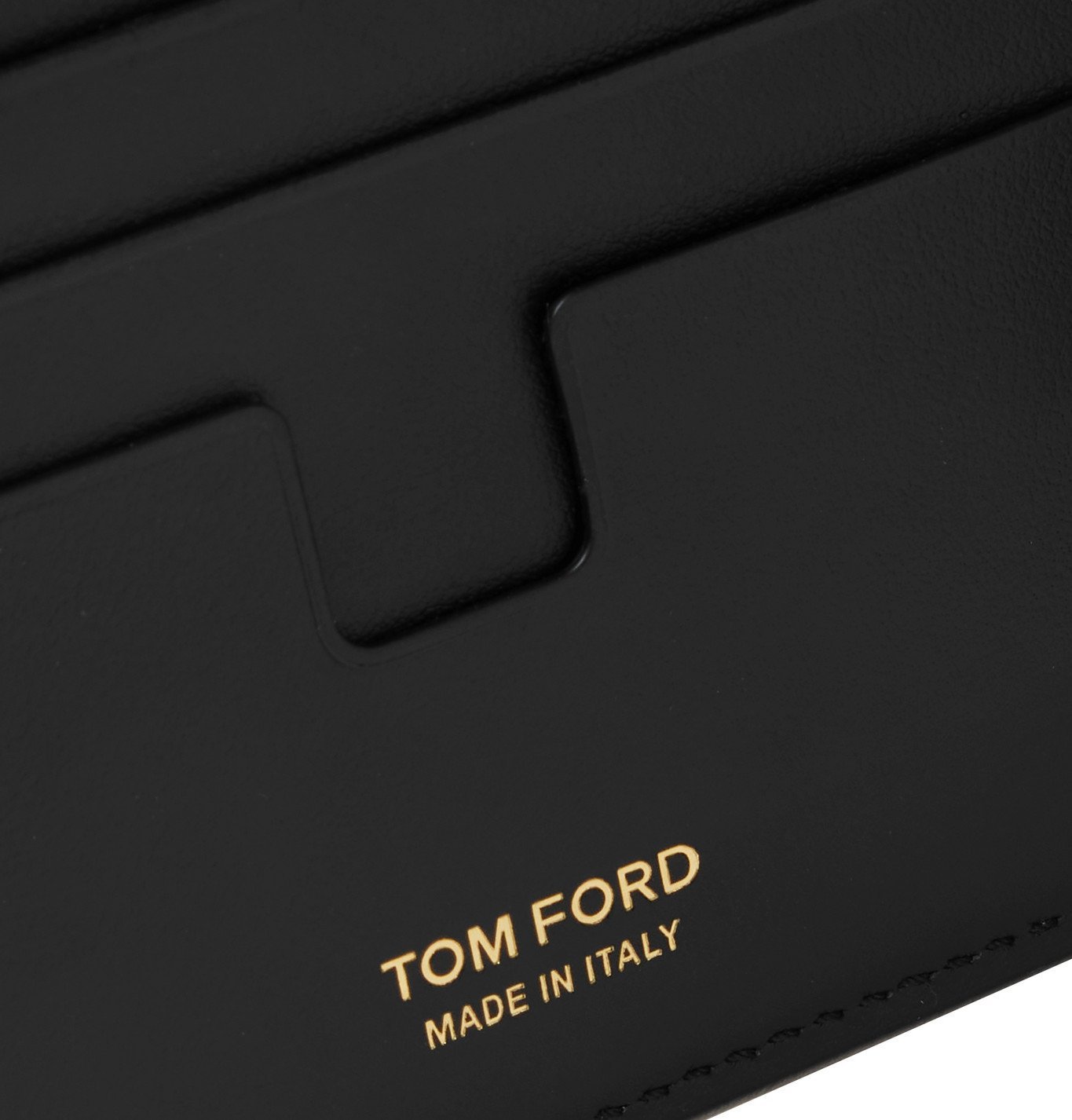 TOM FORD - Camouflage-Print Full-Grain Leather Billfold Wallet - Gray TOM  FORD