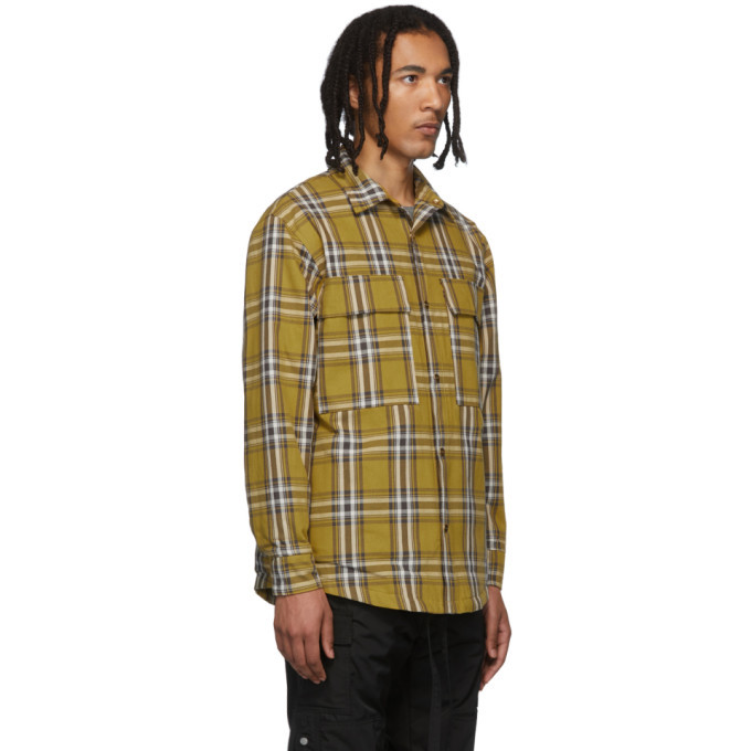 yellow flannel coat