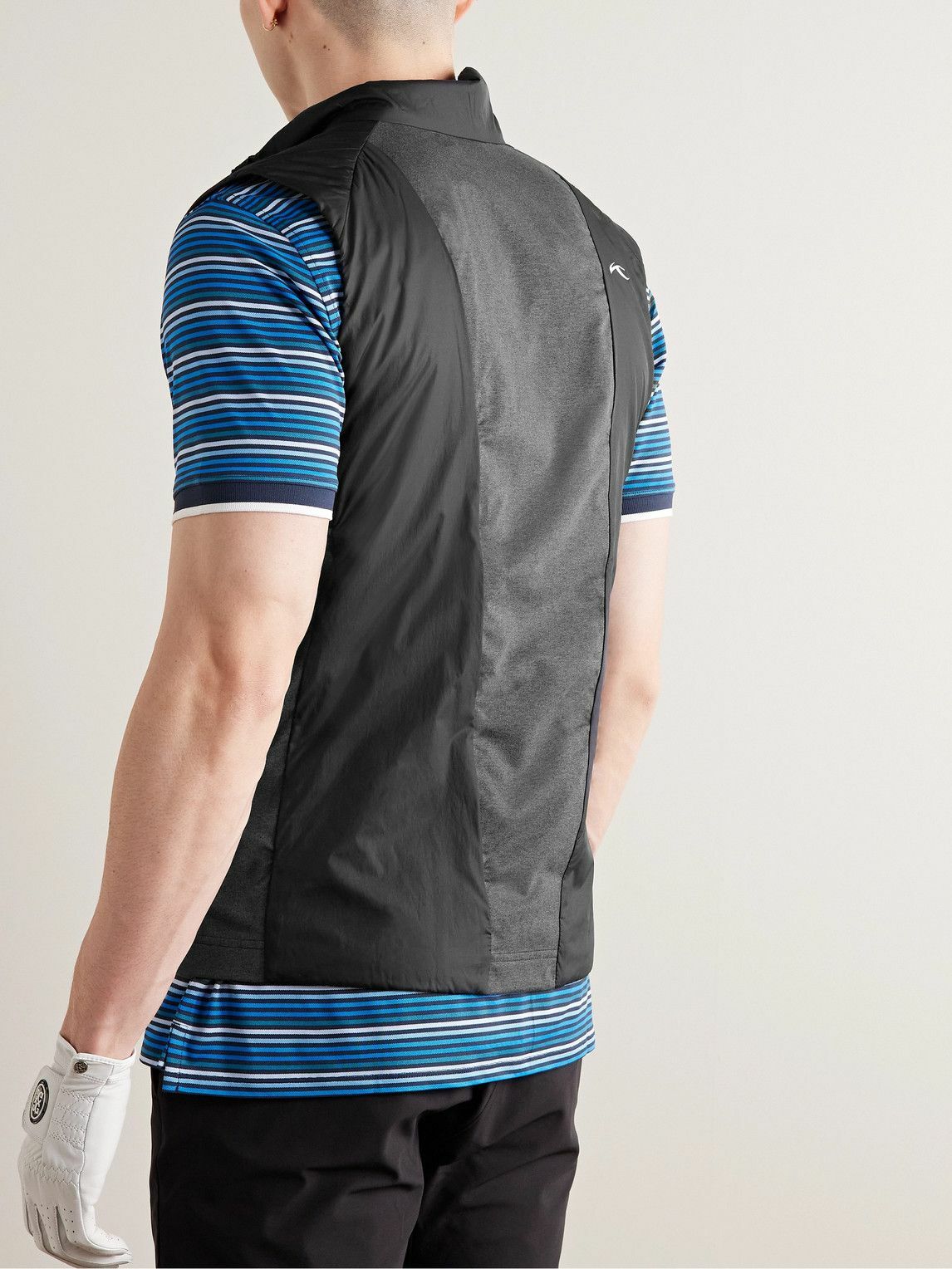 Kjus Golf Padded Shell and StretchJersey Golf Gilet Black Kjus Golf