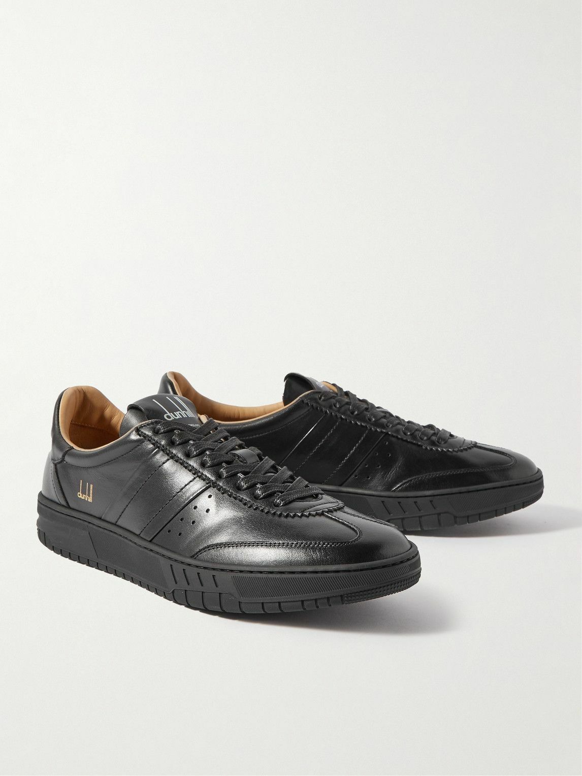 Dunhill - Court Legacy Leather Sneakers - Black Dunhill