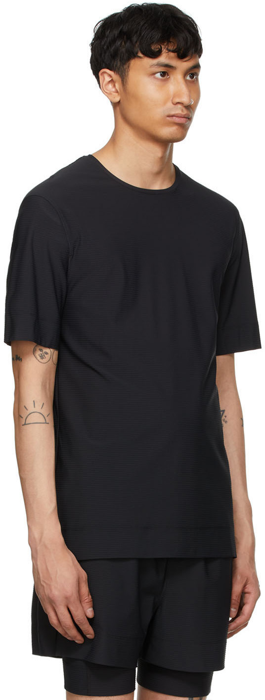 JACQUES Black Nylon Movement T-Shirt Jacques Marie Mage