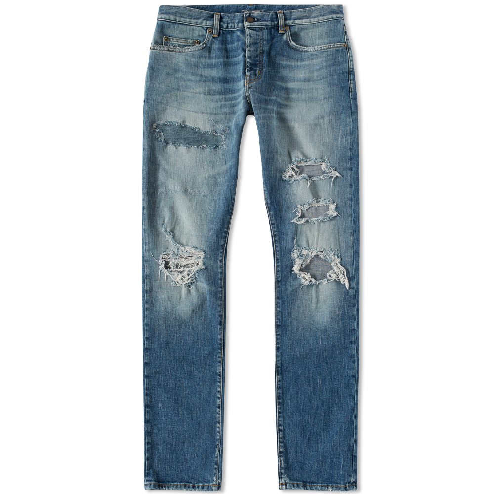 saint laurent trash denim