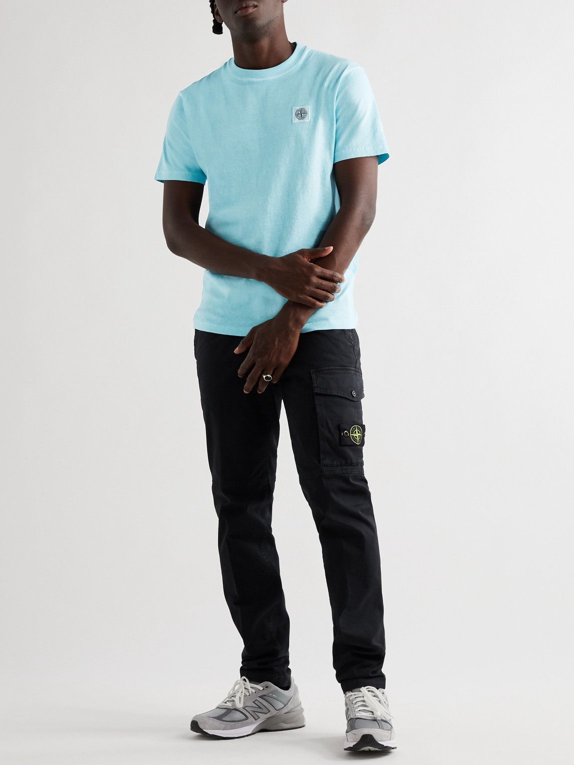 Slim-Fit Logo-Detailed Garment-Dyed 