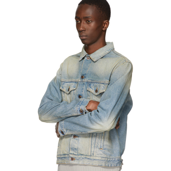 off white airport denim jacket