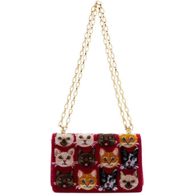 Dolce and Gabbana Multicolor Cats Shoulder Bag Dolce & Gabbana