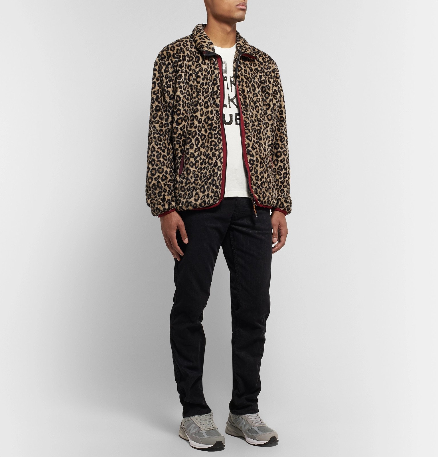 KAPITAL - Leopard-Print Fleece Jacket - Animal print KAPITAL