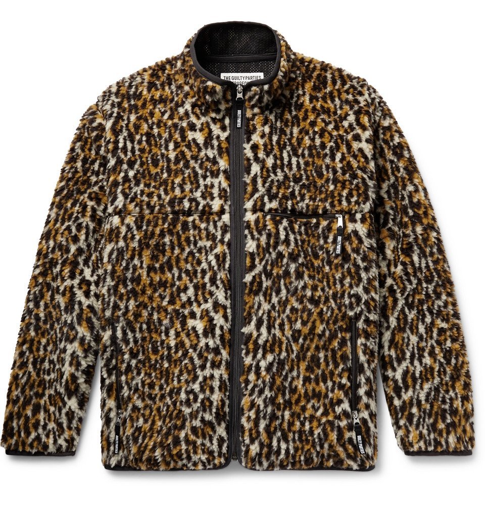 Wacko Maria - Leopard-Print Fleece Jacket - Men - Leopard print 