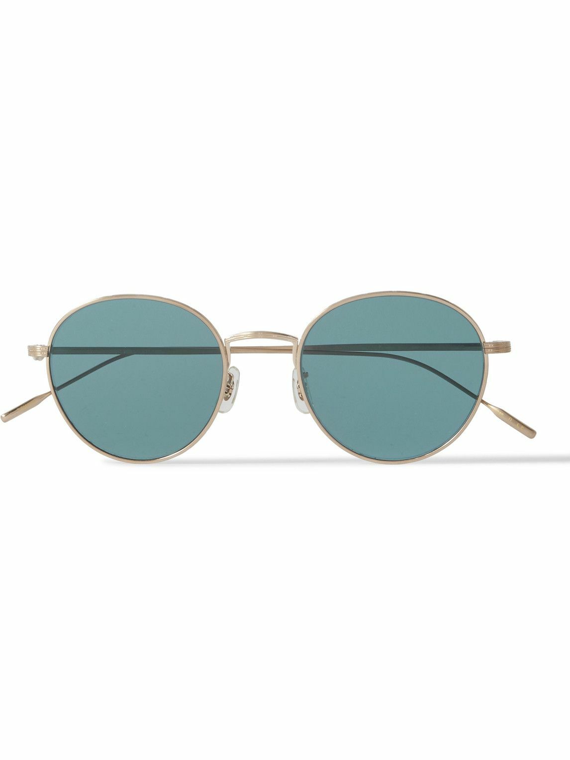 Oliver Peoples - Altair Round-Frame Gold-Tone Polarised Sunglasses ...