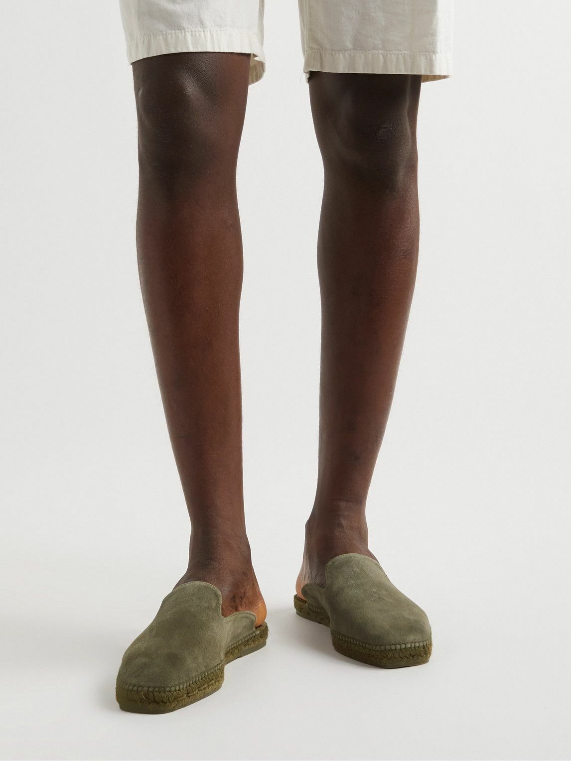 TOM FORD - Barnes Suede Backless Espadrilles - Green TOM FORD