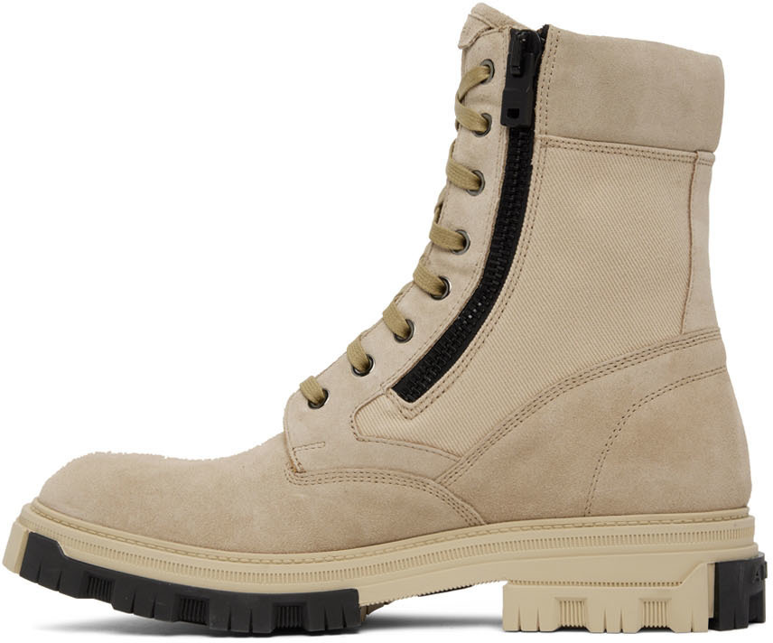 AMIRI Tan Military Combat Boots Amiri