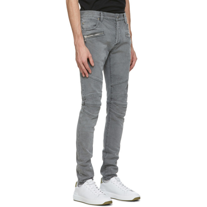 monogram slim jeans