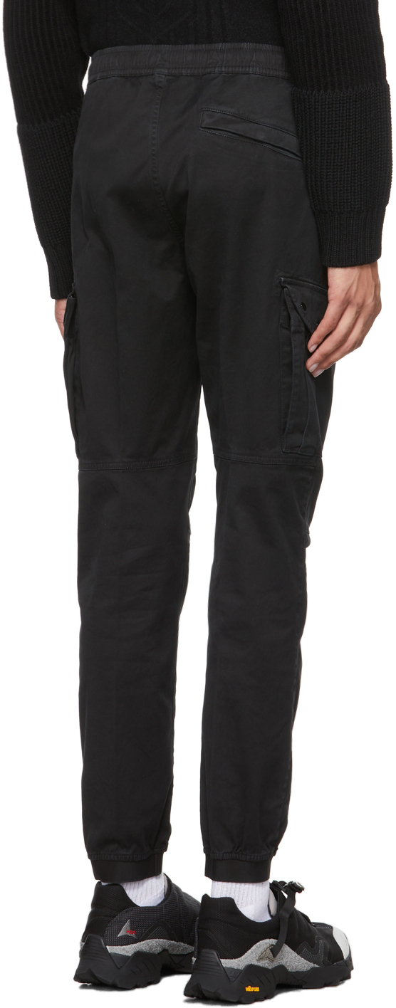 Stone Island Black Twill Cargo Pants Stone Island