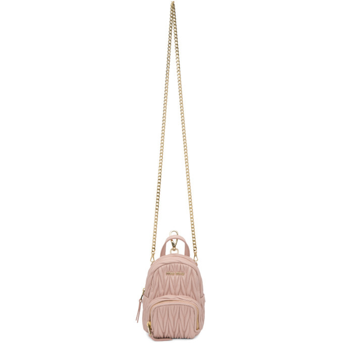 miu miu matelasse backpack