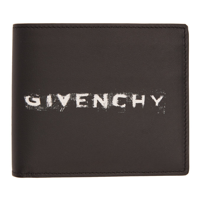 Givenchy Black Graffiti Logo Wallet Givenchy