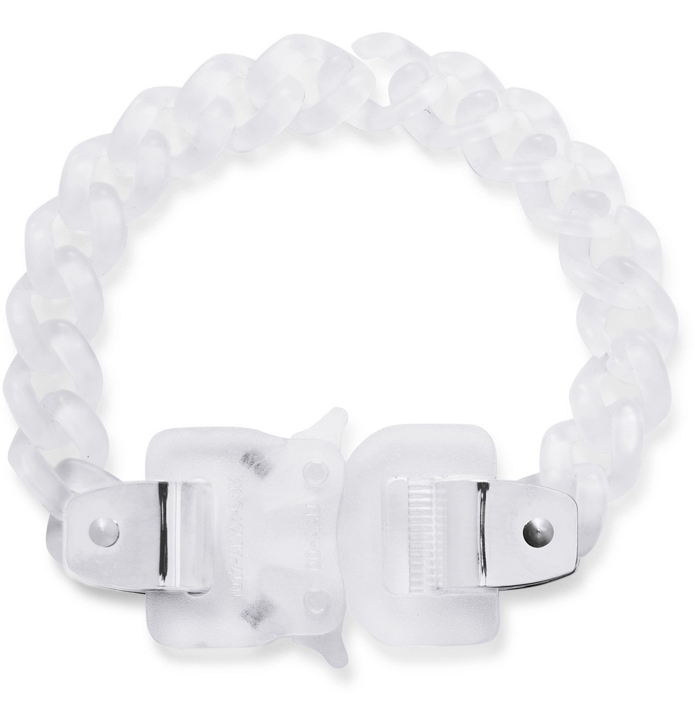 1017 ALYX 9SM - Transparent Chain Bracelet - White 1017 ALYX 9SM