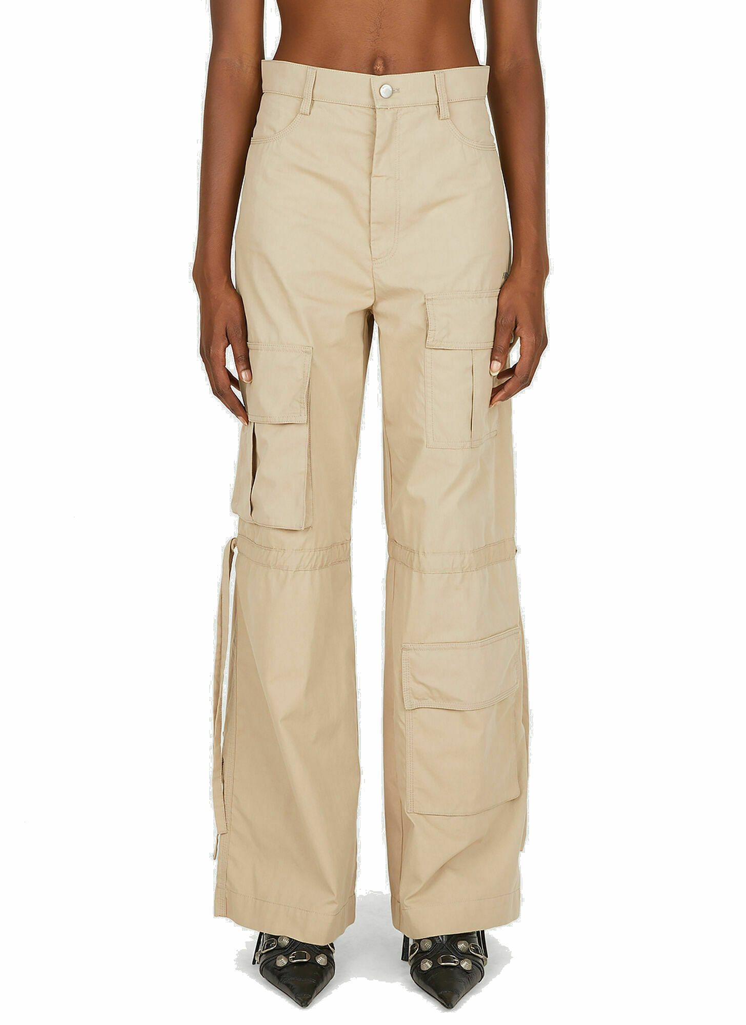 Maxi Cargo Pants in Beige Ambush