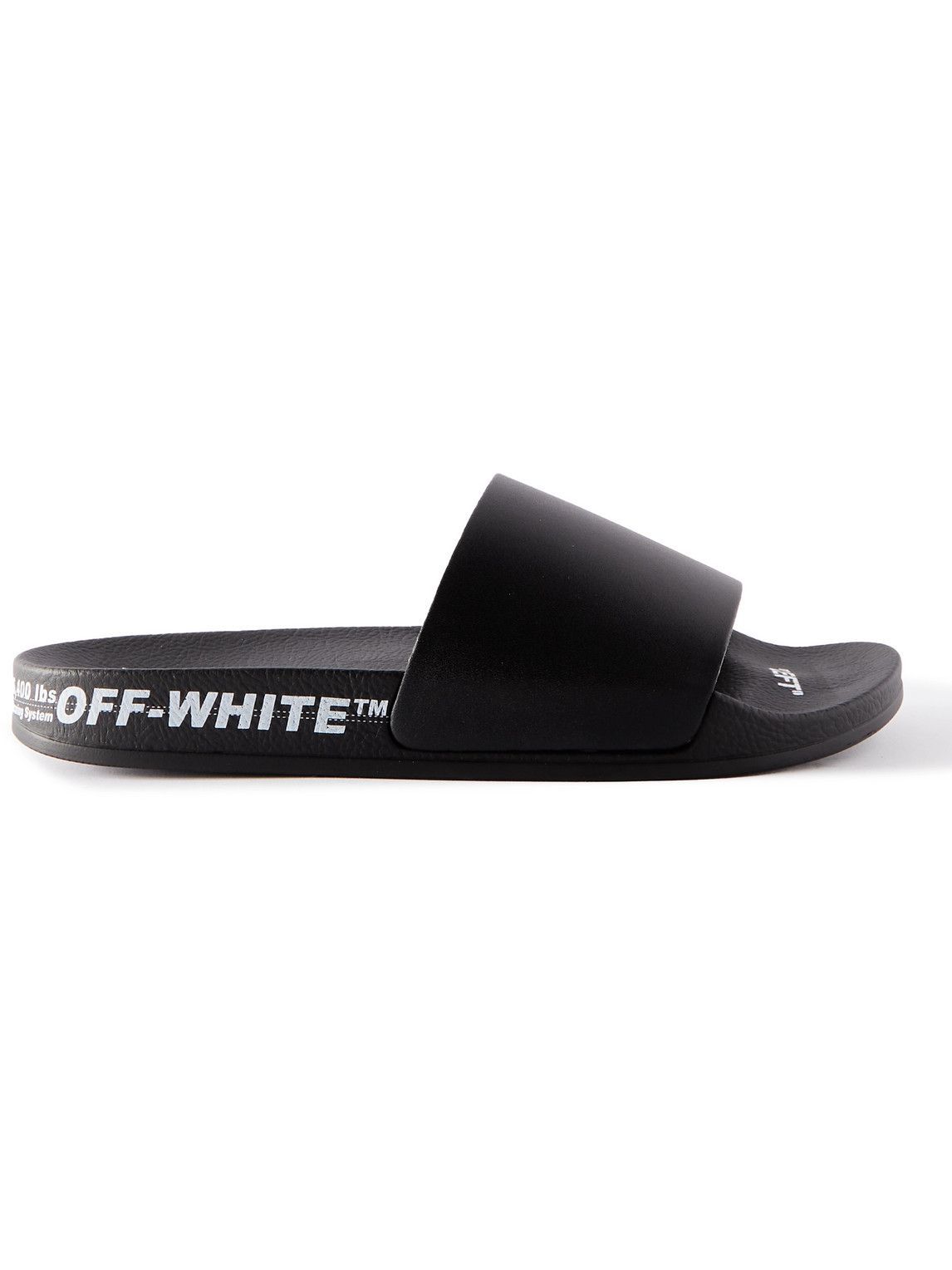 Off-White - Logo-Print Rubber Slides - Black Off-White