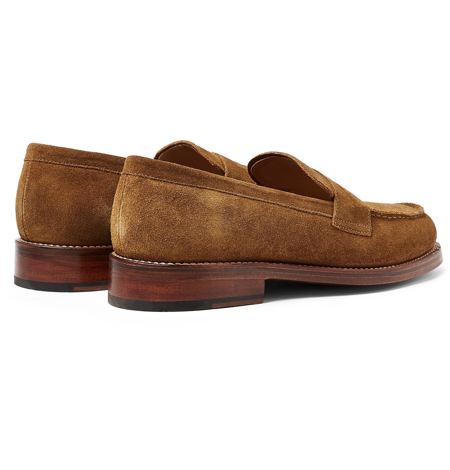 grenson suede loafers