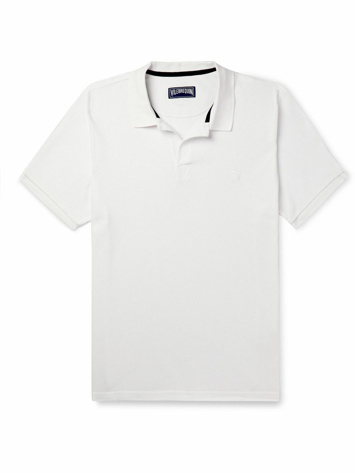 Vilebrequin - Logo-Embroidered Cotton-Piqué Polo Shirt - White Vilebrequin