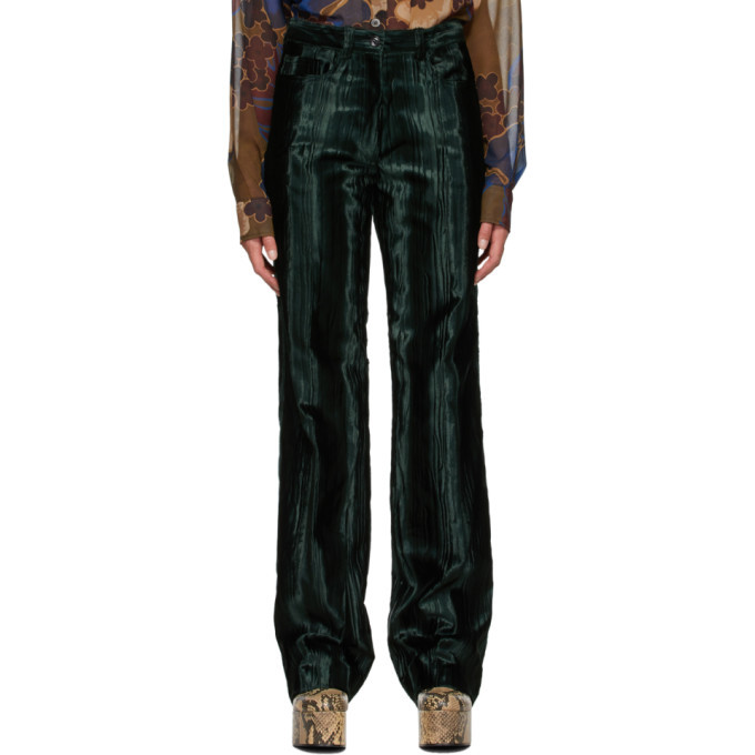 Noten Green Velvet Trousers Dries 