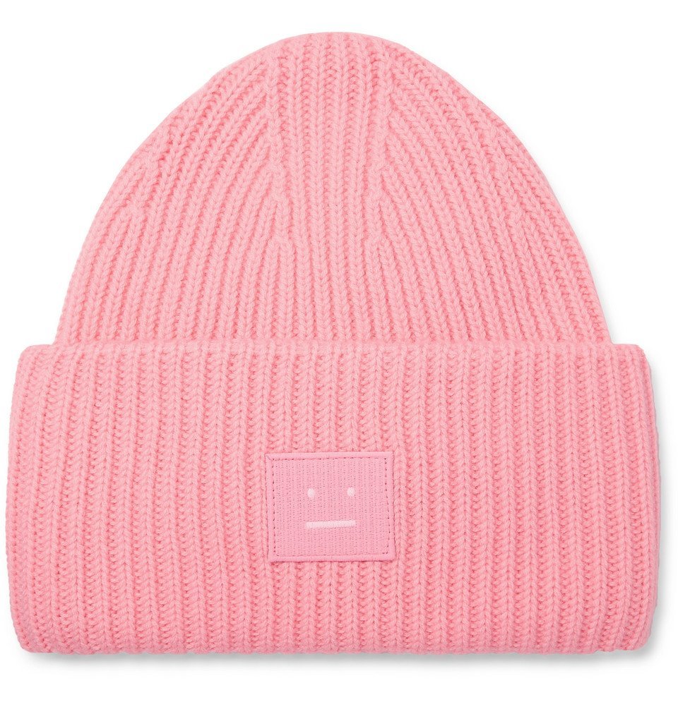 acne studios ribbed wool beanie