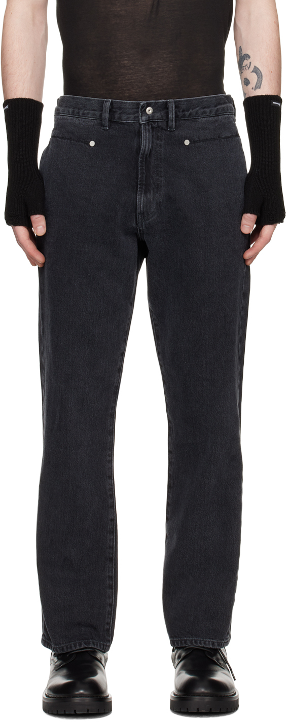 特上美品 Omar Afridi 5 PKT TROUSERS MIDNIGHT NAVY - スラックス