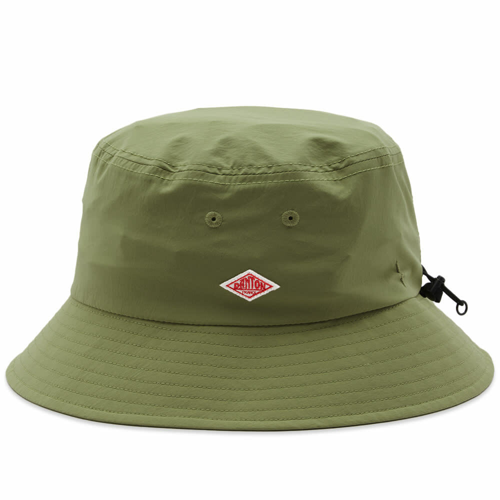 Danton Men's Drawcord Bucket Hat in Olive Danton